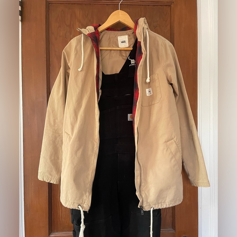 Vans canvas jacket with hood